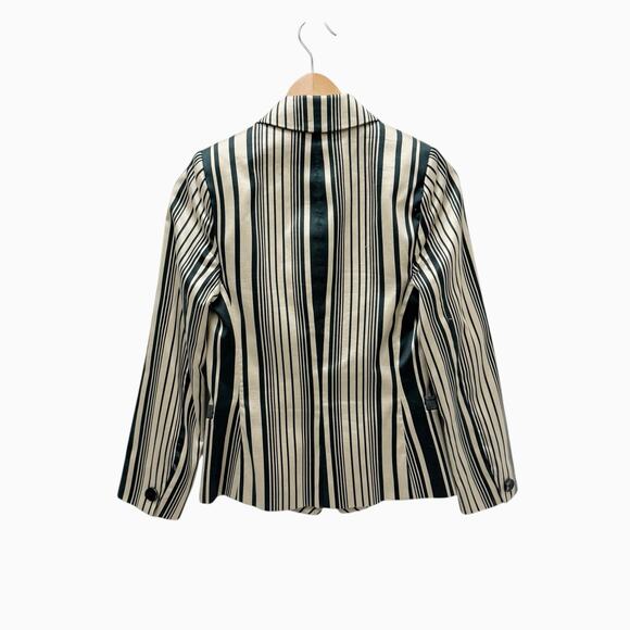 Dana Buchman Striped Gold and Black Blazer Women’s Size 4 - Picture 7 of 10